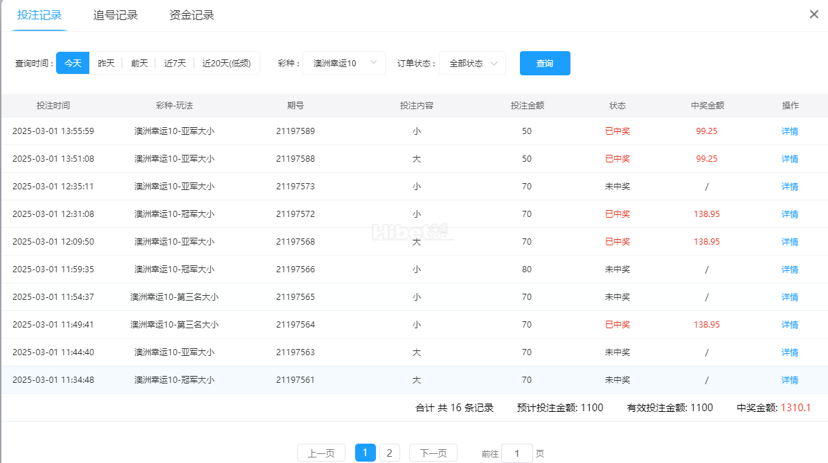今天的澳洲幸运10游戏收获200块大洋