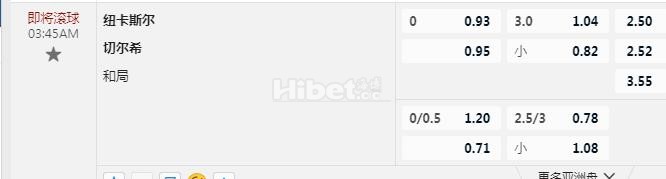 英联杯 3：45 纽卡VS切尔西