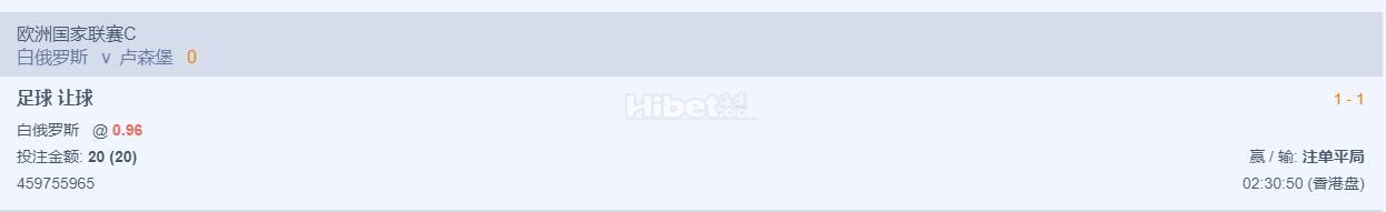 欧国联的白俄罗斯盘口是走盘了啊
